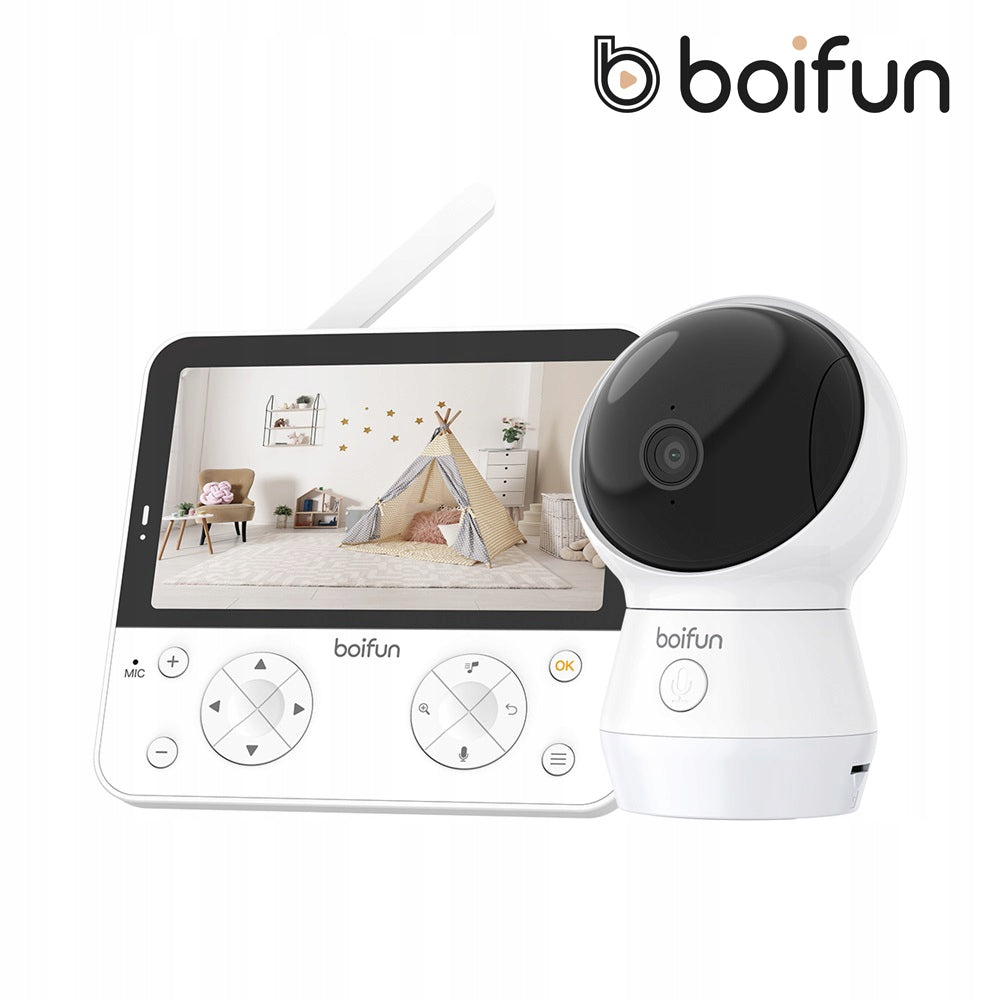 BABY MONITOR WITH 4MP CAMERA AND 5.5” WI-FI SCREEN 2.4/5GHZ AI FUNCTIONS