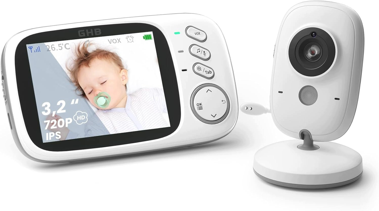 BABY MONITOR WITH CAMERA 3,2" LCD BABY MONITOR NIGHT