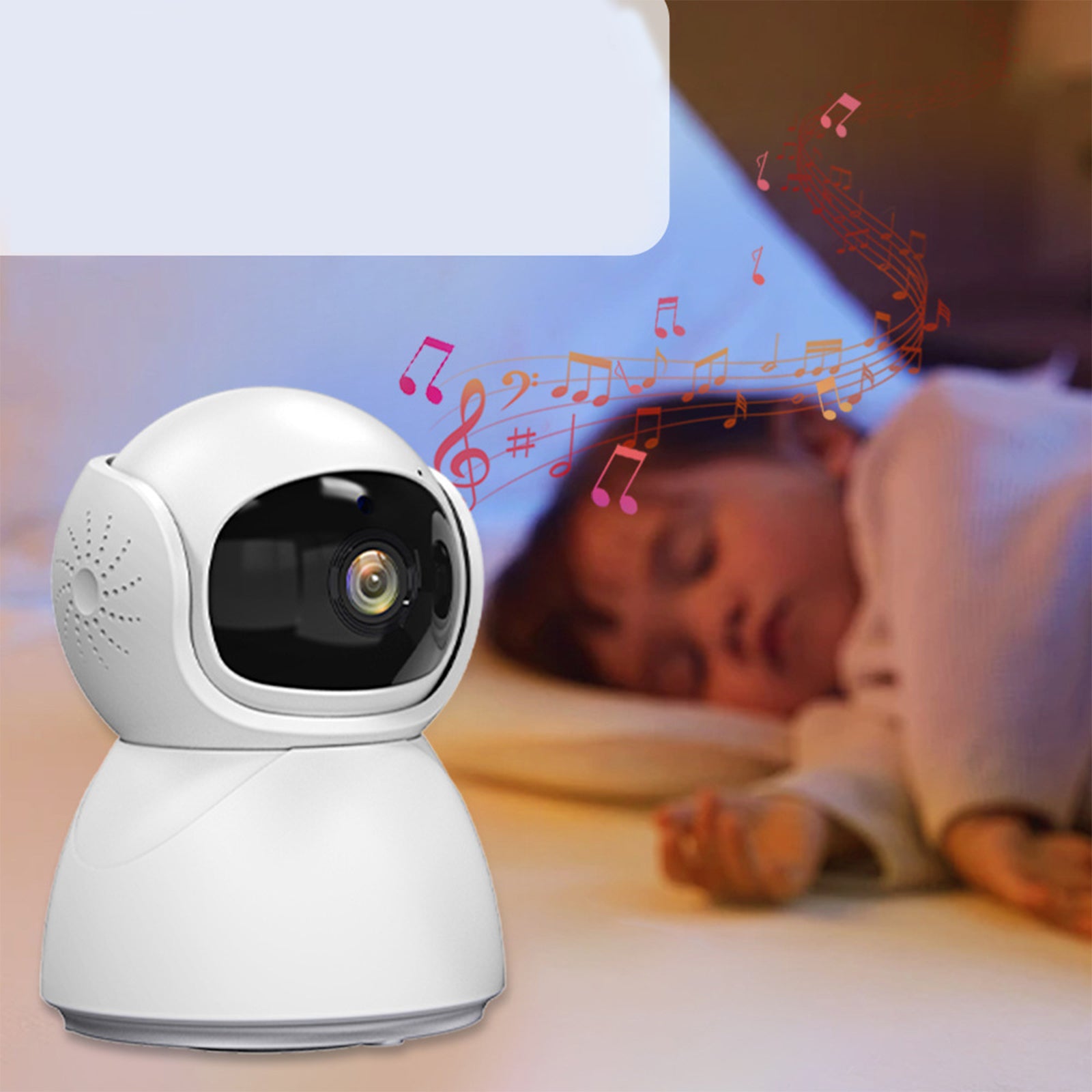 BABY MONITOR WITH CAMERA ROTATING HD DISPLAY WITH MICROPHO 355° ROTATABLE Packaging status original