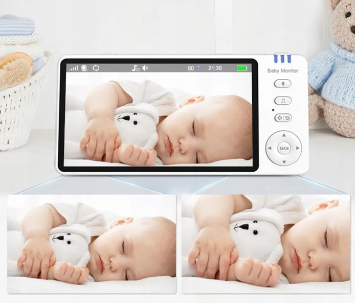 BABY MONITOR WITH HD CAMERA MONITOR 5 INCHES WIRELESS ROTATING ZOOM Brand no brand