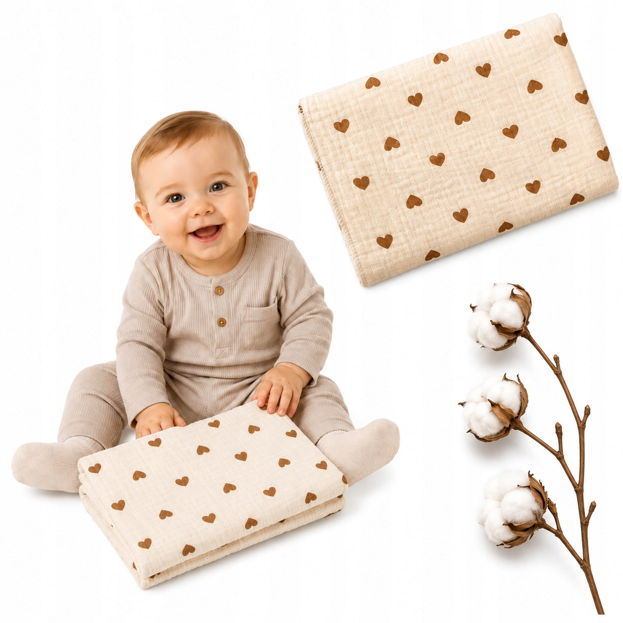BABY MUSLIN BLANKET FOR BABIES COTTON THIN YEAR-ROUND 2026