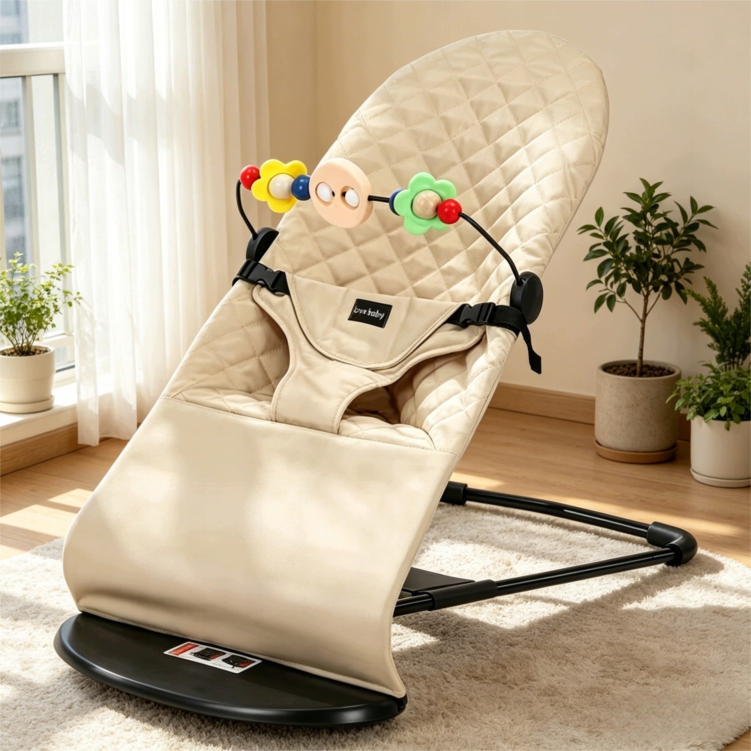BABY ROCKER LOUNGER ADJUSTABLE 3 POSITIONS FOR BABY Manufacturer code Bujaczek dziecięcy