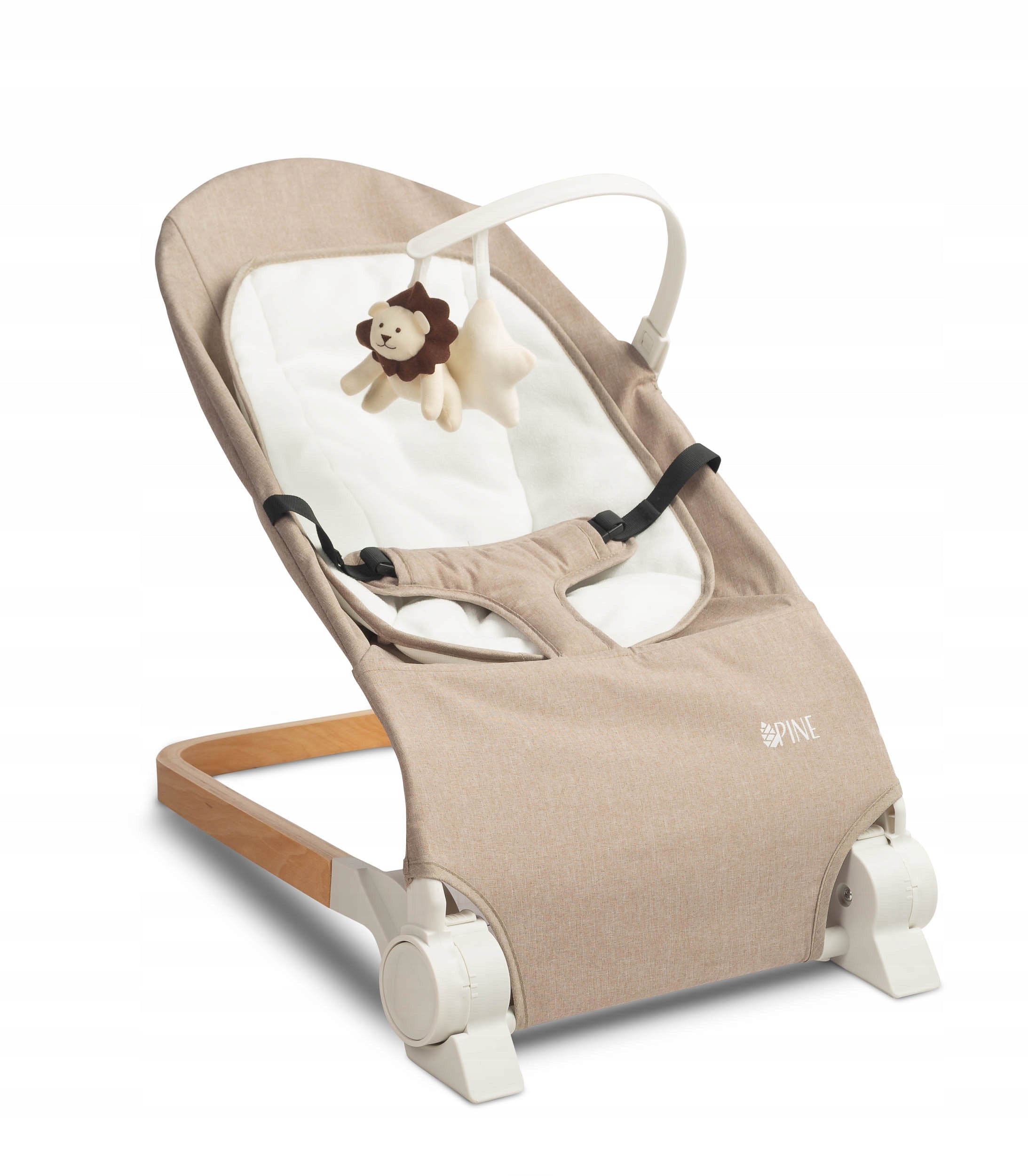 BABY ROCKER LOUNGER WOOD STUFFED ANIMALS ADJUSTMENT CARETERO PINE UP TO 12KG Brand Caretero