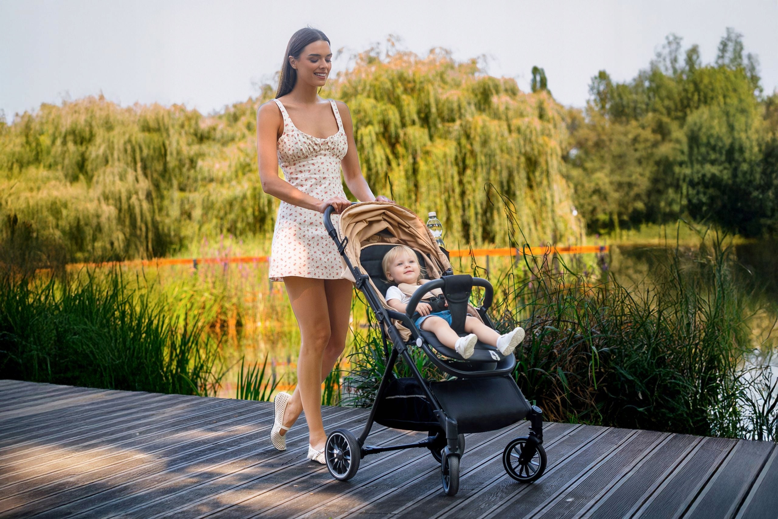 BABY STROLLER AURORA STROLLER UP TO 22 kg FOLDING LARGE SAND VENDING MACHINE Brand Orsetto