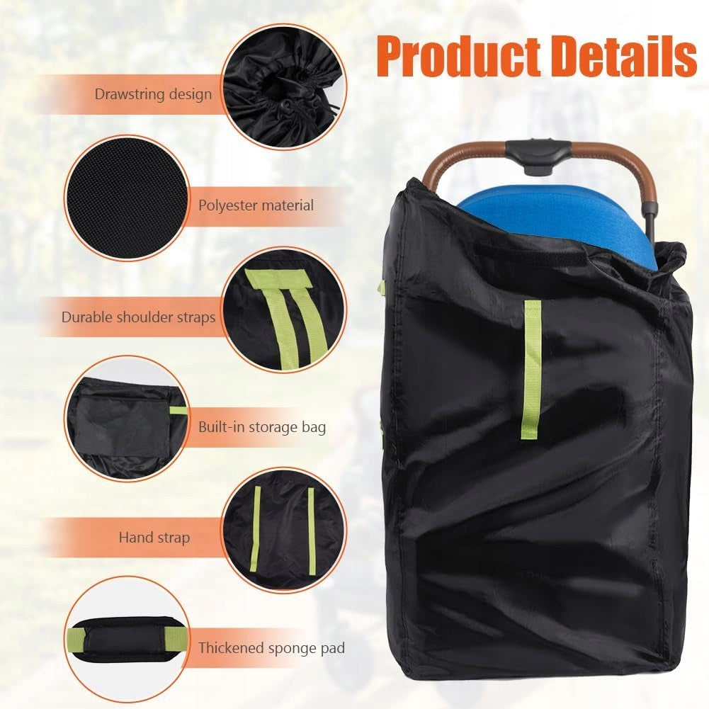 BABY STROLLER COVER TRAVEL CARRYING BAG FOR CARRYING Manufacturer code POKROWIEC NA WÓZEK DZIECIĘCY TRANSPORTOWY