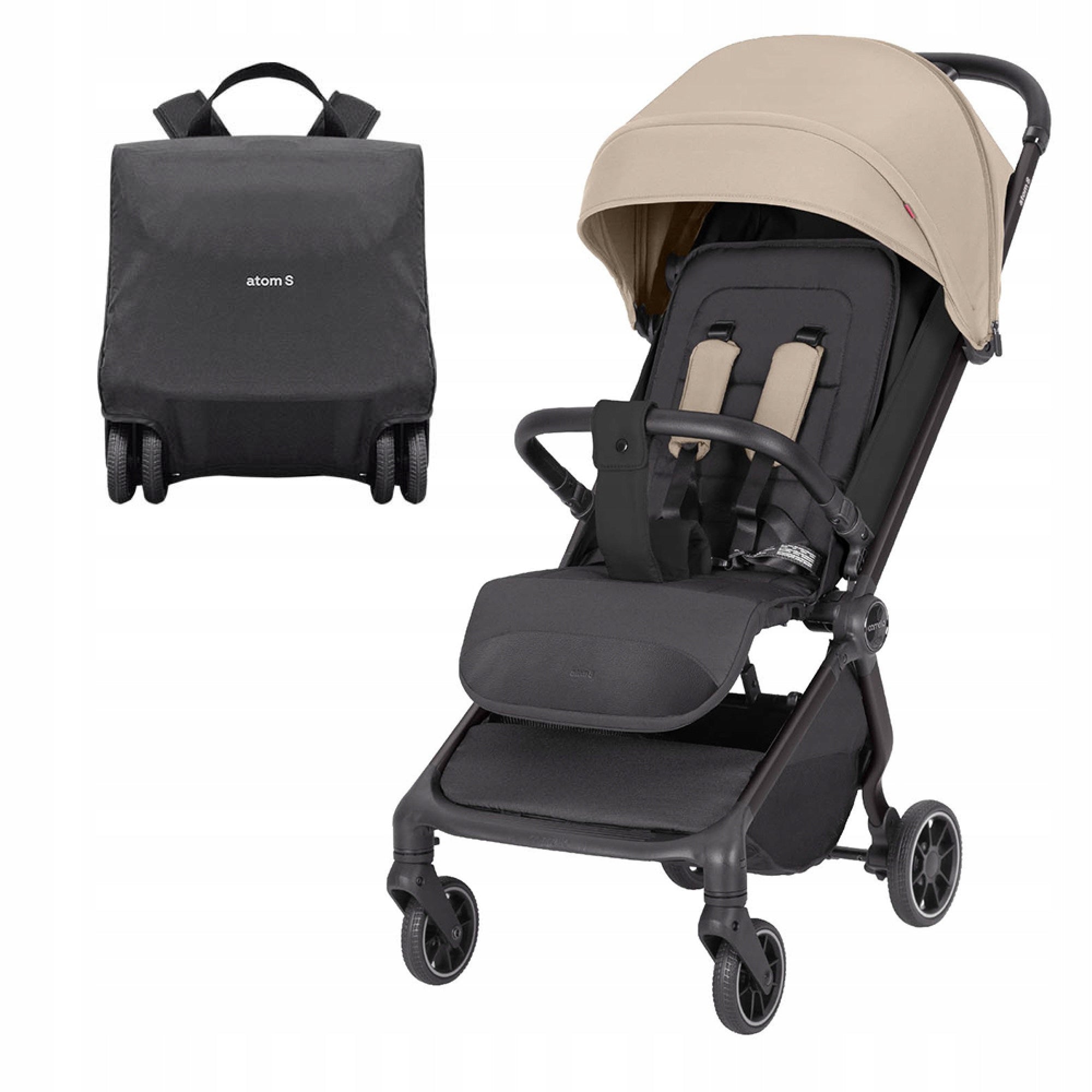 BABY STROLLER FOLDING CARRELLO ATOM S | Ceramic Beige NEW 2025!!! EAN (GTIN) 6900155000273