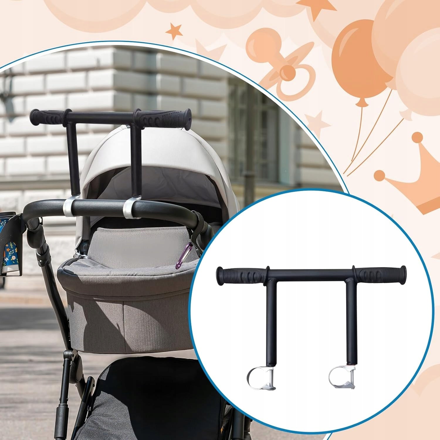 BABY STROLLER HANDLE EXTENSION, STROLLER BAR EXTENSION Customs tariff code 82060000