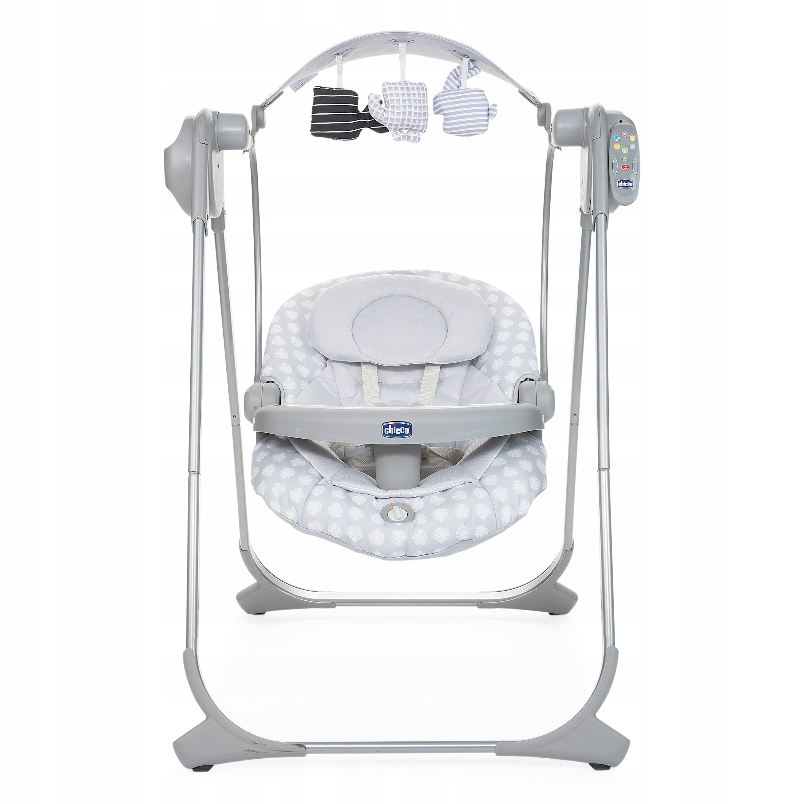 BABY SWING LOUNGER WITH AUTOMATIC ROCKING GREY CHICCO Batteries included no