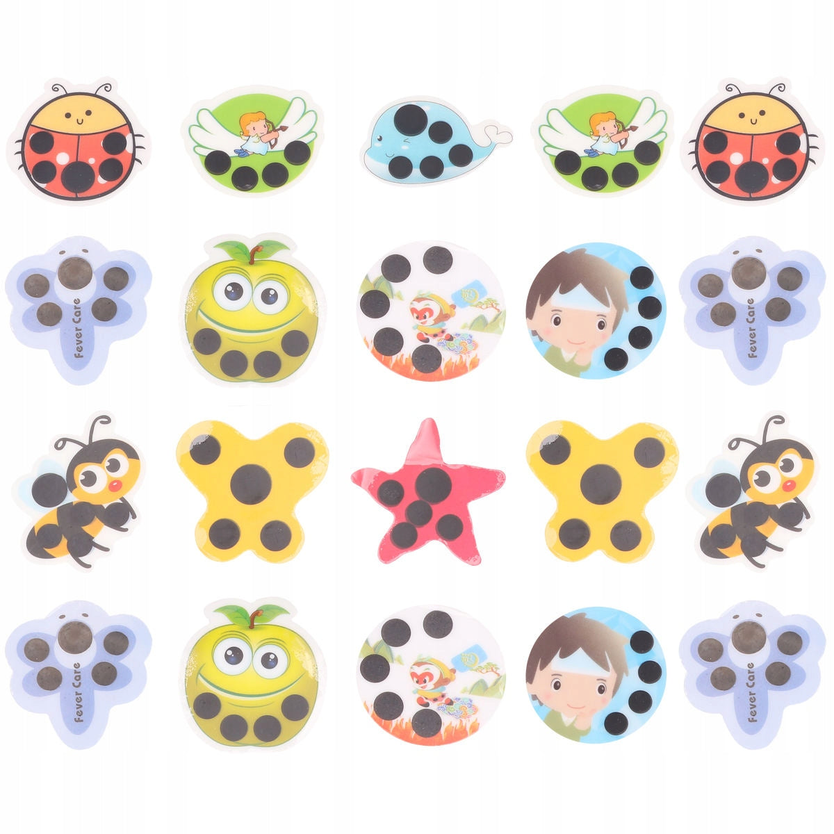 BABY THERMOMETER FOR KIDS FEVER STRIP STICKER VARIOUS 20 PCS Manufacturer of a medical device NA