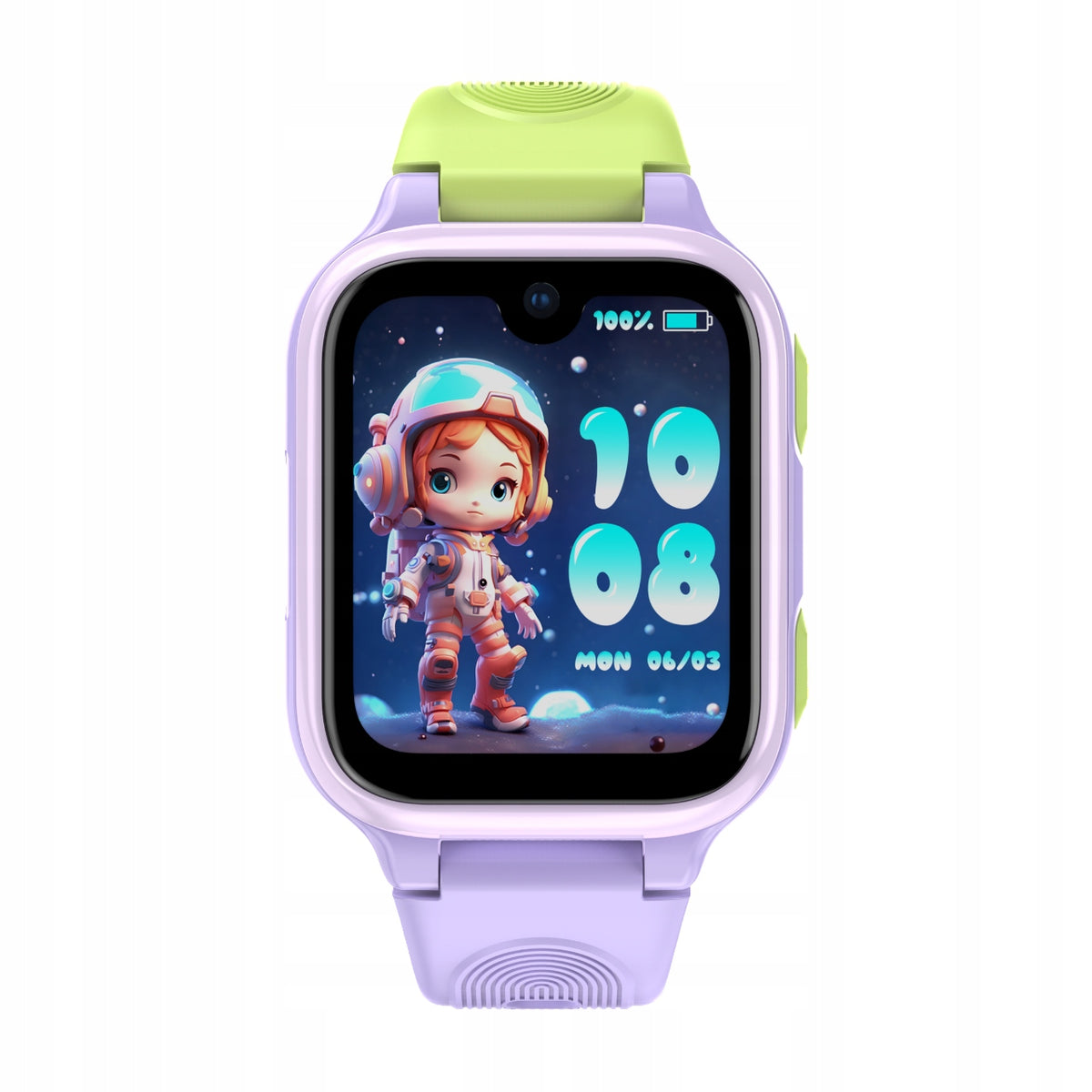 BABY WATCH LOCON WATCH SLAY AI GJD.16 (PURPLE-GREEN) + 1M