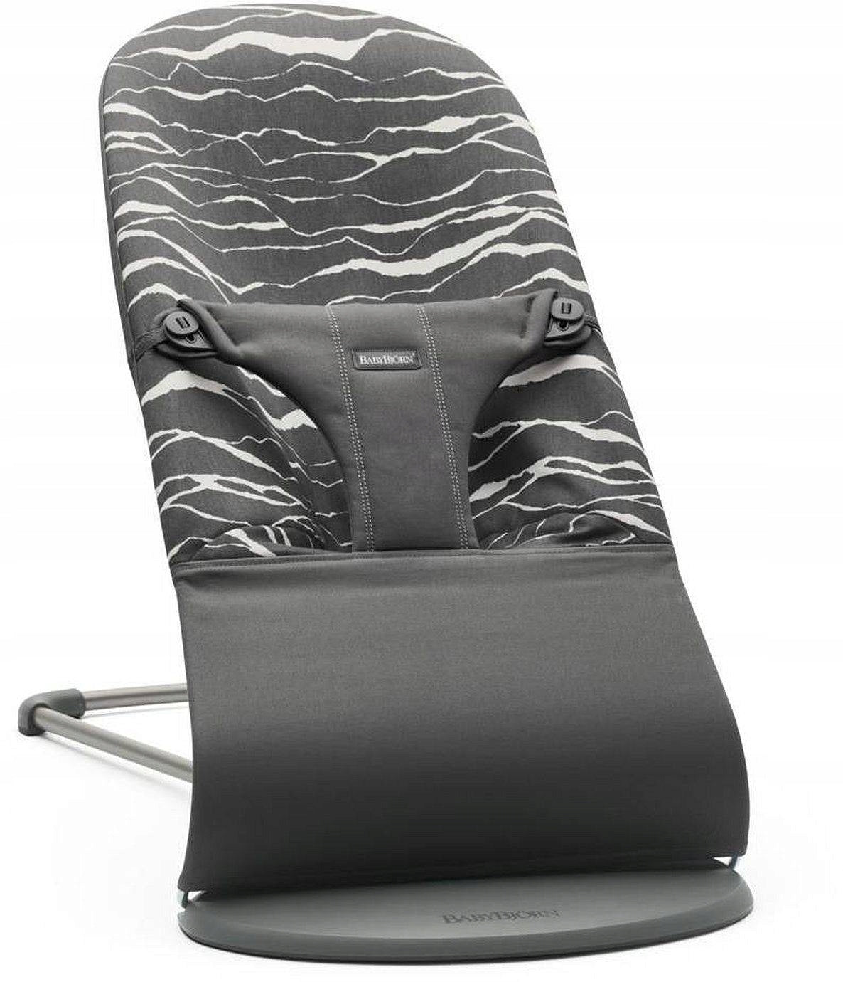 BABYBJORN Bouncer Bliss Cotton Anthracite / Landscape Print