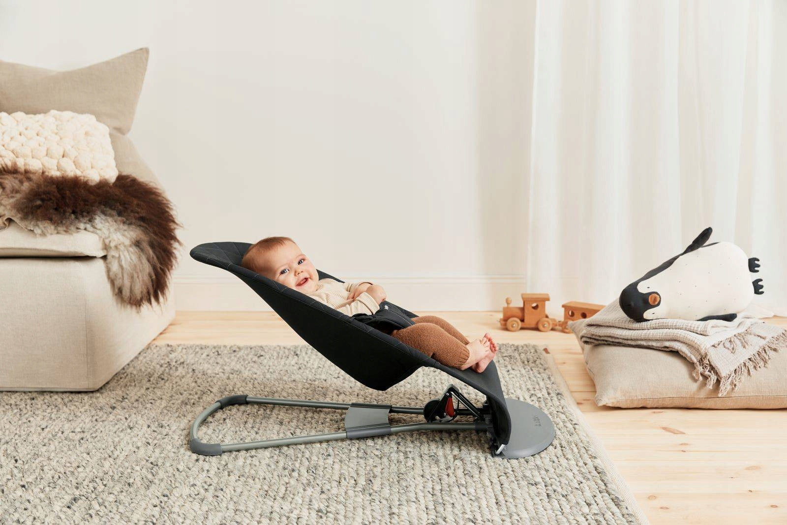 BABYBJORN lounger BLISS COTTON Black up to 13 kg Brand BabyBjörn