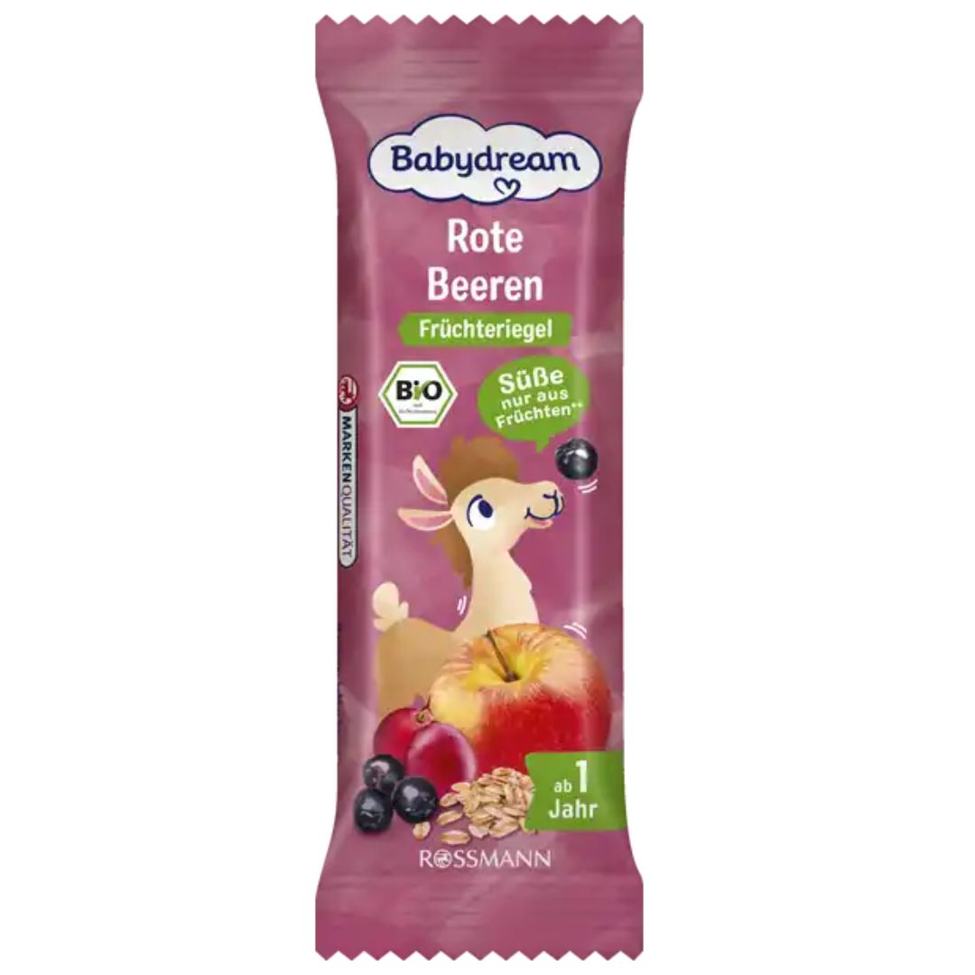 BABYDREAM BIO HEALTHY BAR FOR CHILDREN WITH RED FRUIT WITHOUT SUGAR Brand Babydream