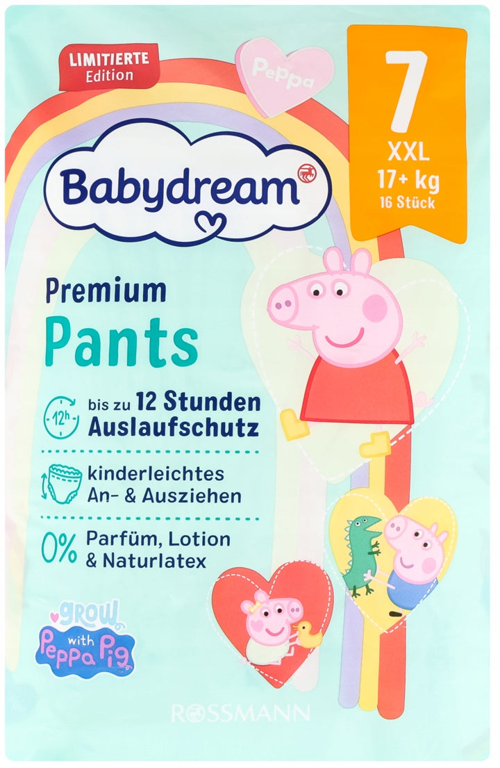 BABYDREAM Premium Diapers XXL 17+ Kg 16 pieces