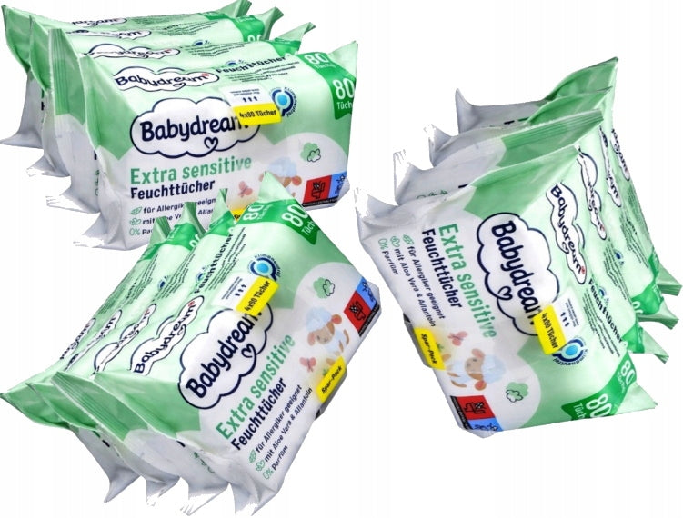 BABYDREAM WET WIPES WITH ALOE VERA 3x320=960 pcs.
