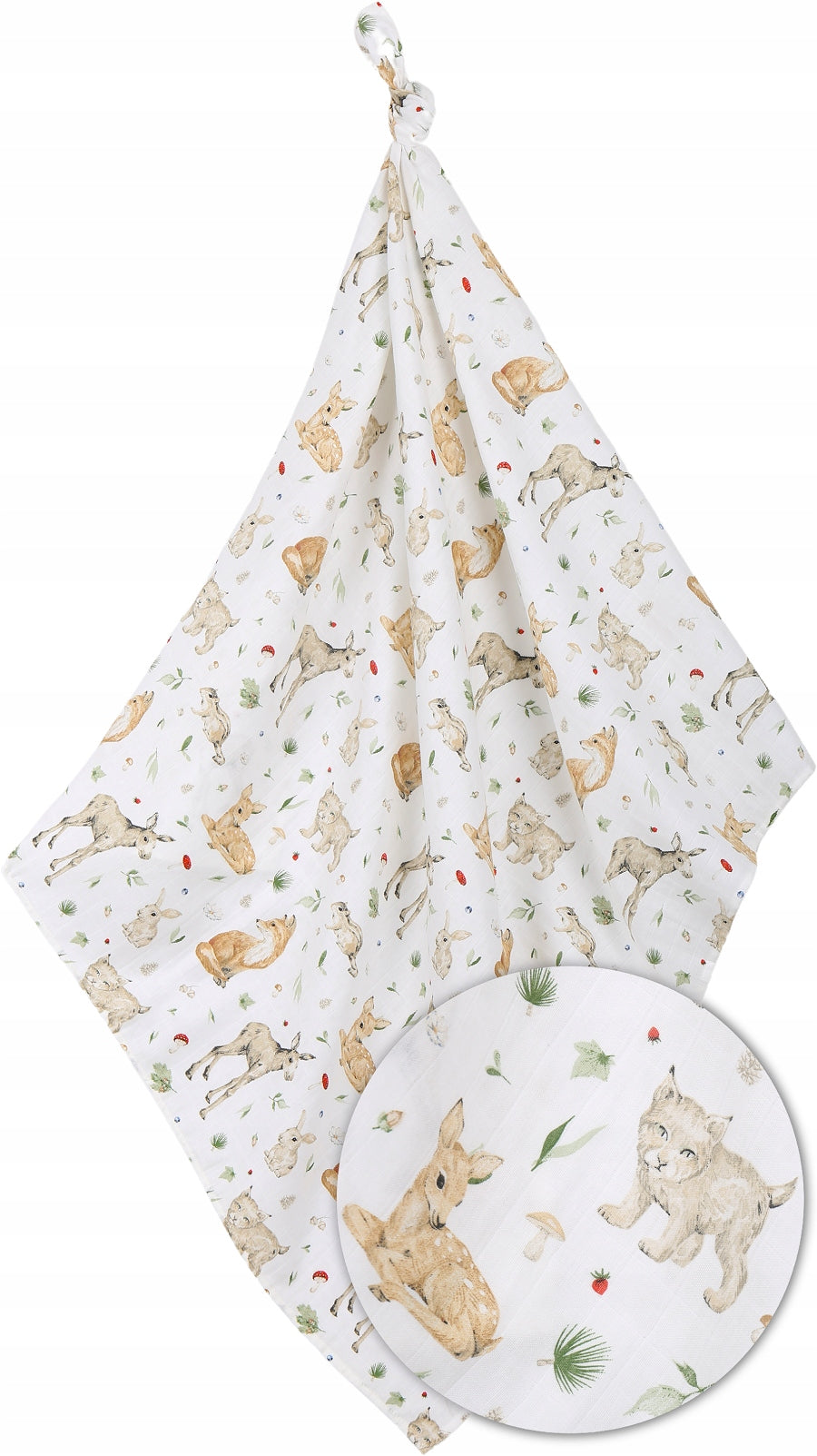 BABYMAM MUSLIN DIAPER BLANKET SWADDLE 120x120cm Brand Babymam