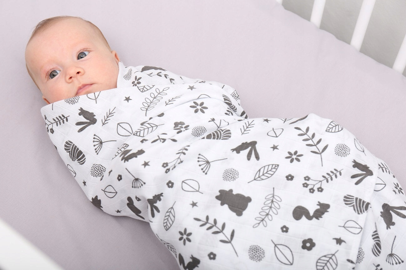 BABYMAM MUSLIN DIAPER BLANKET SWADDLE 120x120cm Packaging status original