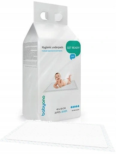 BABYONO CHANGING PADS 40x60 20pcs 513/20