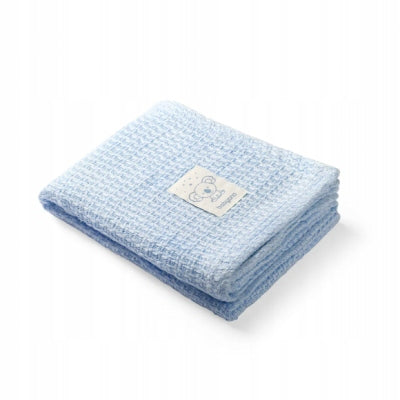 Babyon Decke, gestrickt, Bambus, blau, 479/02 
