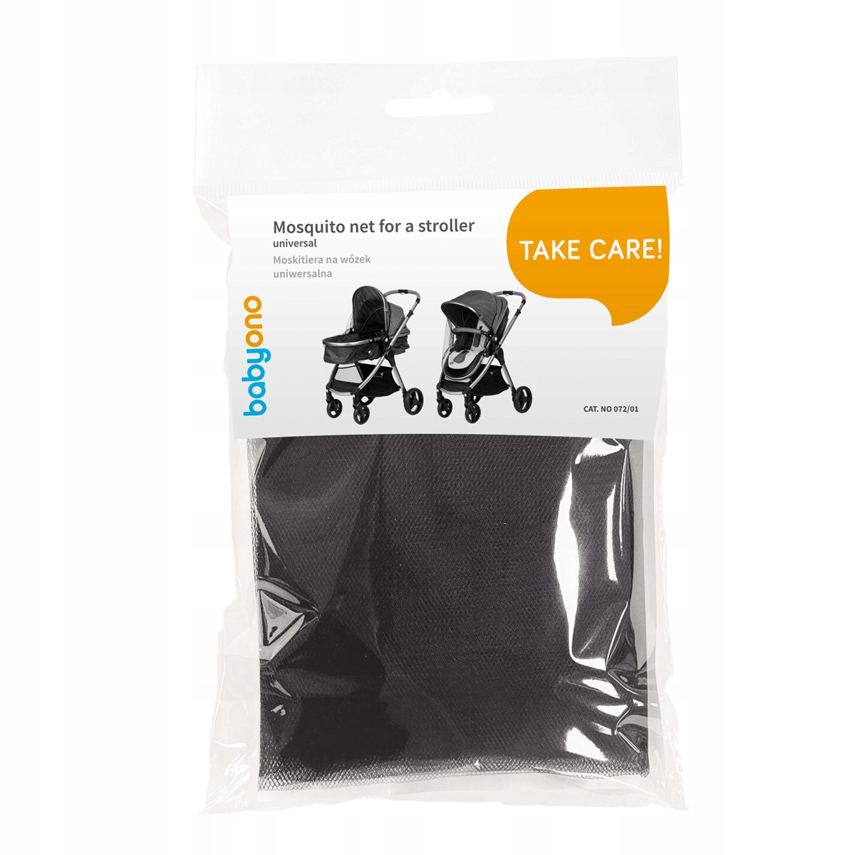 BABYONO MOSQUITO NET FOR TROLLEY BLACK 072/01 Brand Babyono