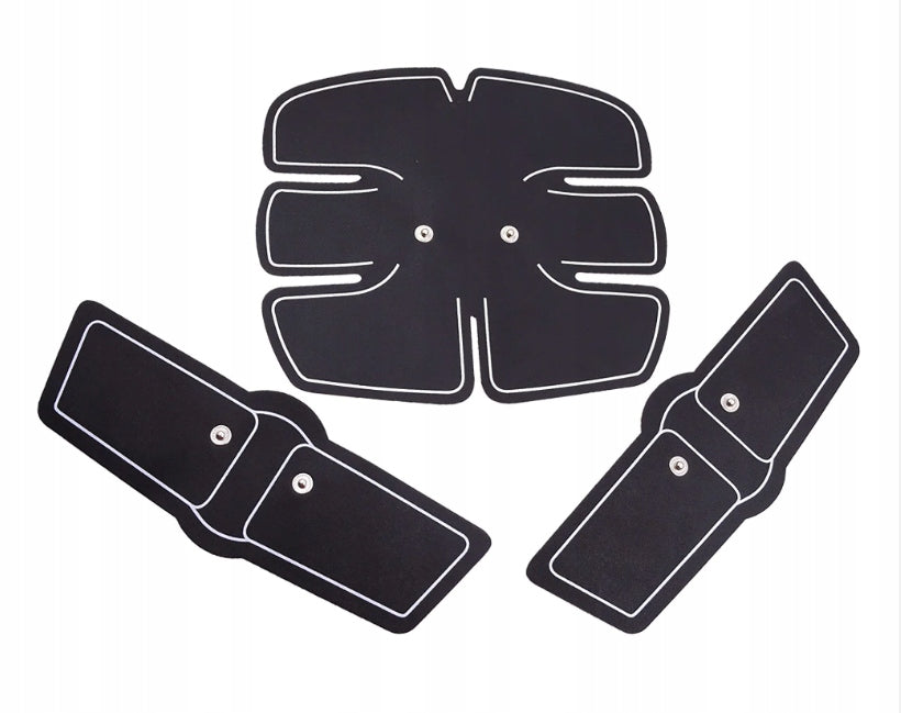 BACK ABDOMINAL MUSCLE ELECTROSTIMULATOR BICEPS MASSAGE ELECTRO STIMULATOR 3IN1 Color black