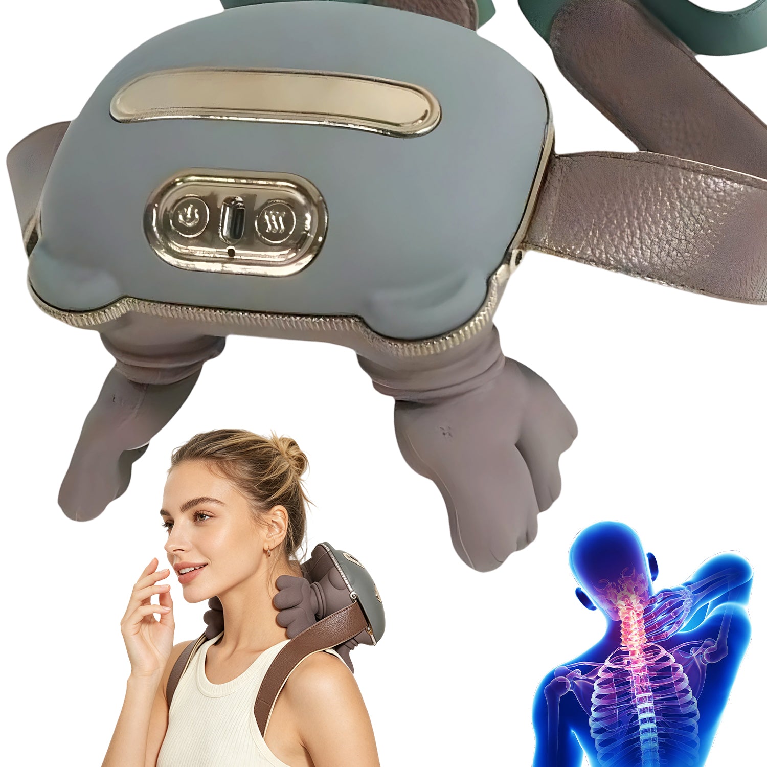 BACK AND NECK MASSAGE DEVICE ELECTRIC 4D MASSAGER FOR HOME