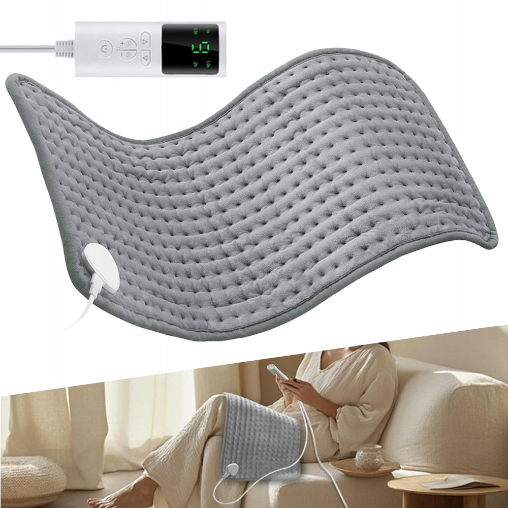 BACK HEATER 9 TEMPERATURES, 4 TIMER SETTINGS, HEATING PAD