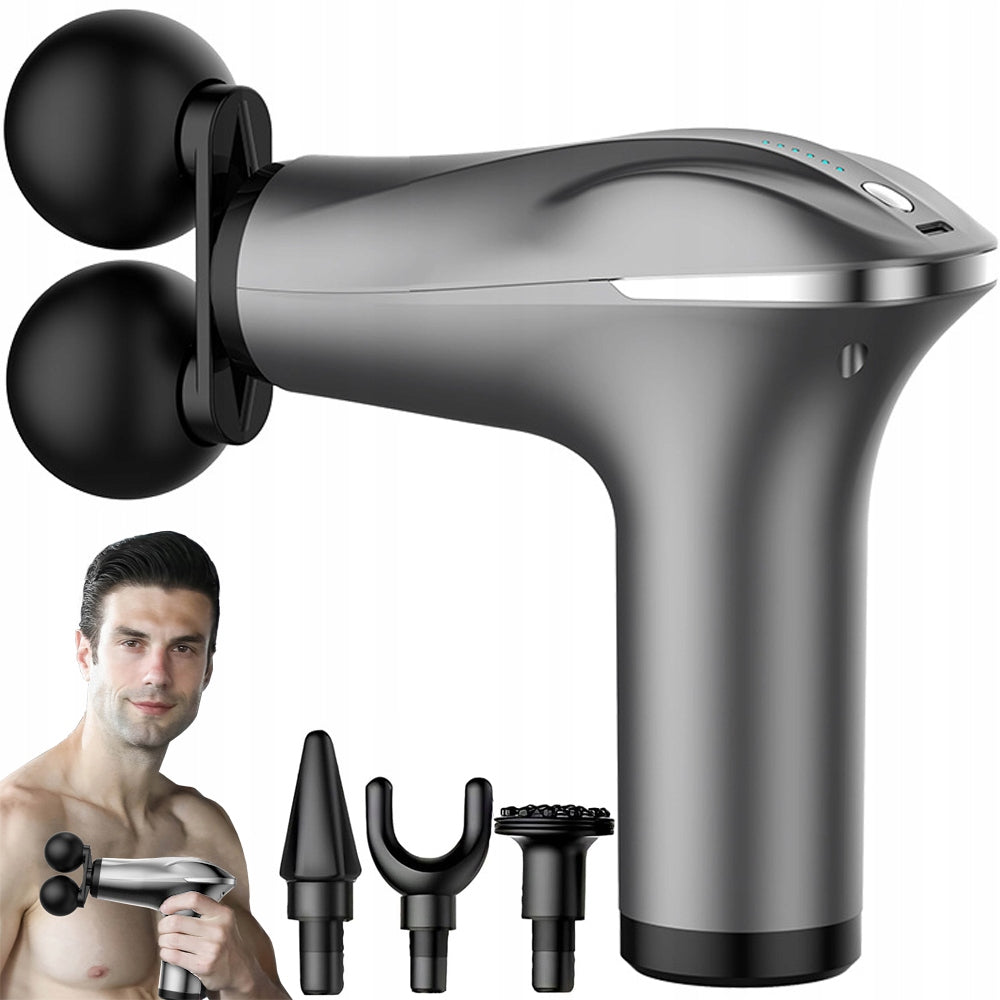 BACK MASSAGE GUN BODY LEGS MASSAGER POWERFUL MASSAGE GUN 4 TIPS