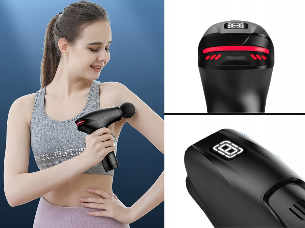 BACK MASSAGE GUN BODY LEGS MASSAGER POWERFUL MASSAGE GUN 5 TIPS Medical device no