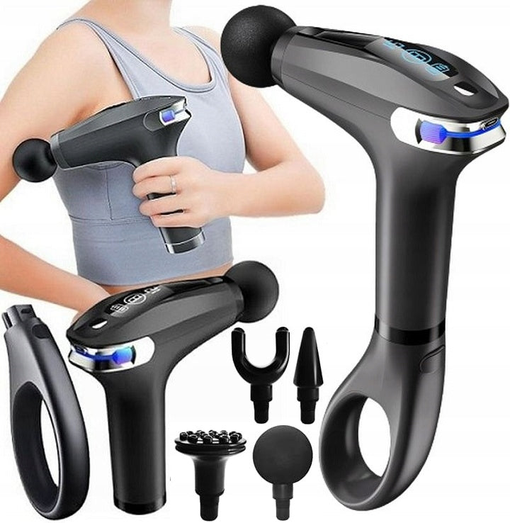 BACK MASSAGE GUN BODY LEGS MASSAGER STRONG MASSAGE GUN 4 TIPS
