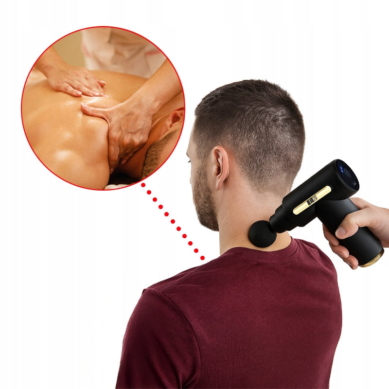 BACK MASSAGE GUN FOR FOOT BODY MASSAGE GUN USB-C REPLACEABLE TIPS Manufacturer code 5905186113818