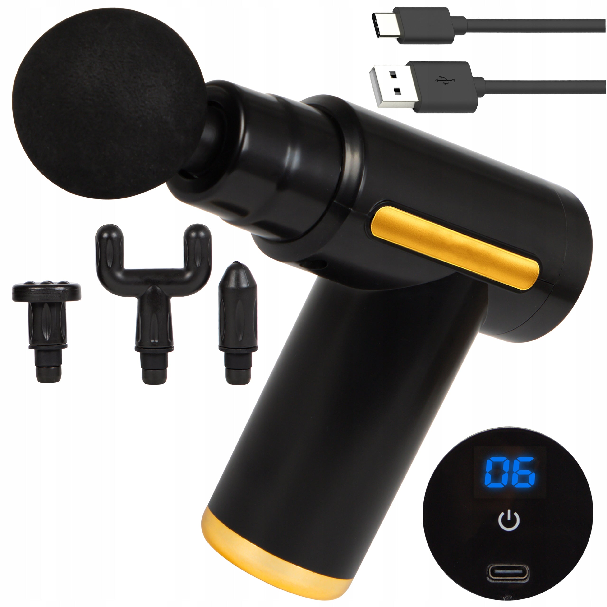 BACK MASSAGE GUN FOR FOOT BODY MASSAGER MASSAGE GUN SMALL LIGHT SET
