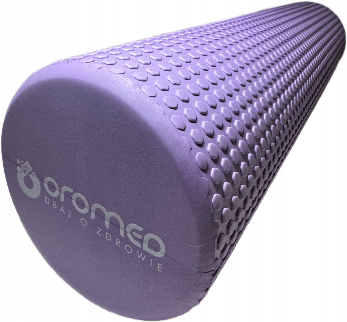 BACK MASSAGE ROLLER FOR BODY FEET ROLLER WITH PROJECTIONS FITNESS 45 cm VIOLET