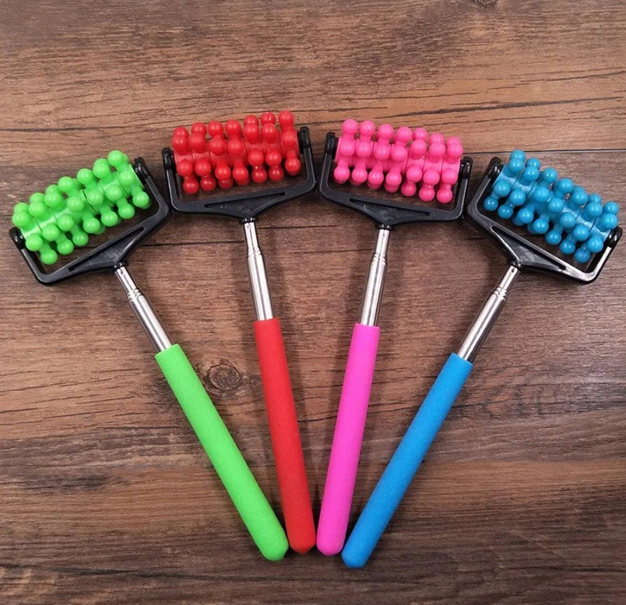 BACK MASSAGE ROLLER SCRATCHER MASSAGER TELESCOPIC FOLDING V5 Color multicolor