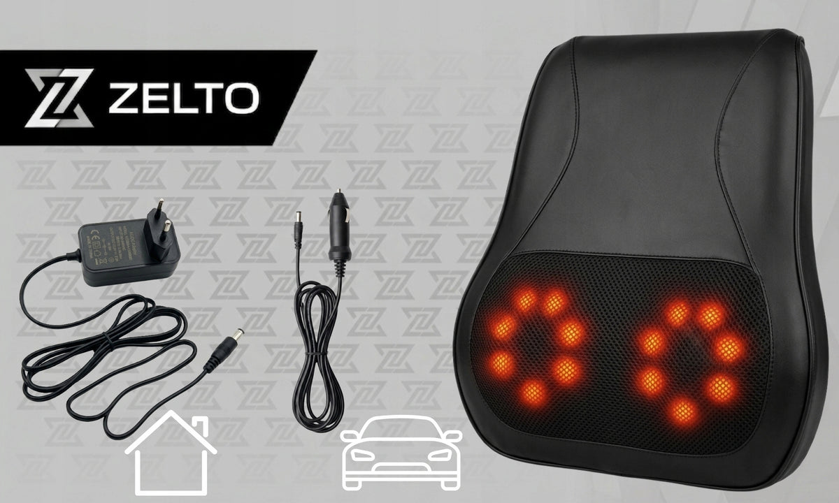 BACK MASSAGER NECK FEET HEATED MASSAGE PILLOW SHIATSU POWER Packaging status original
