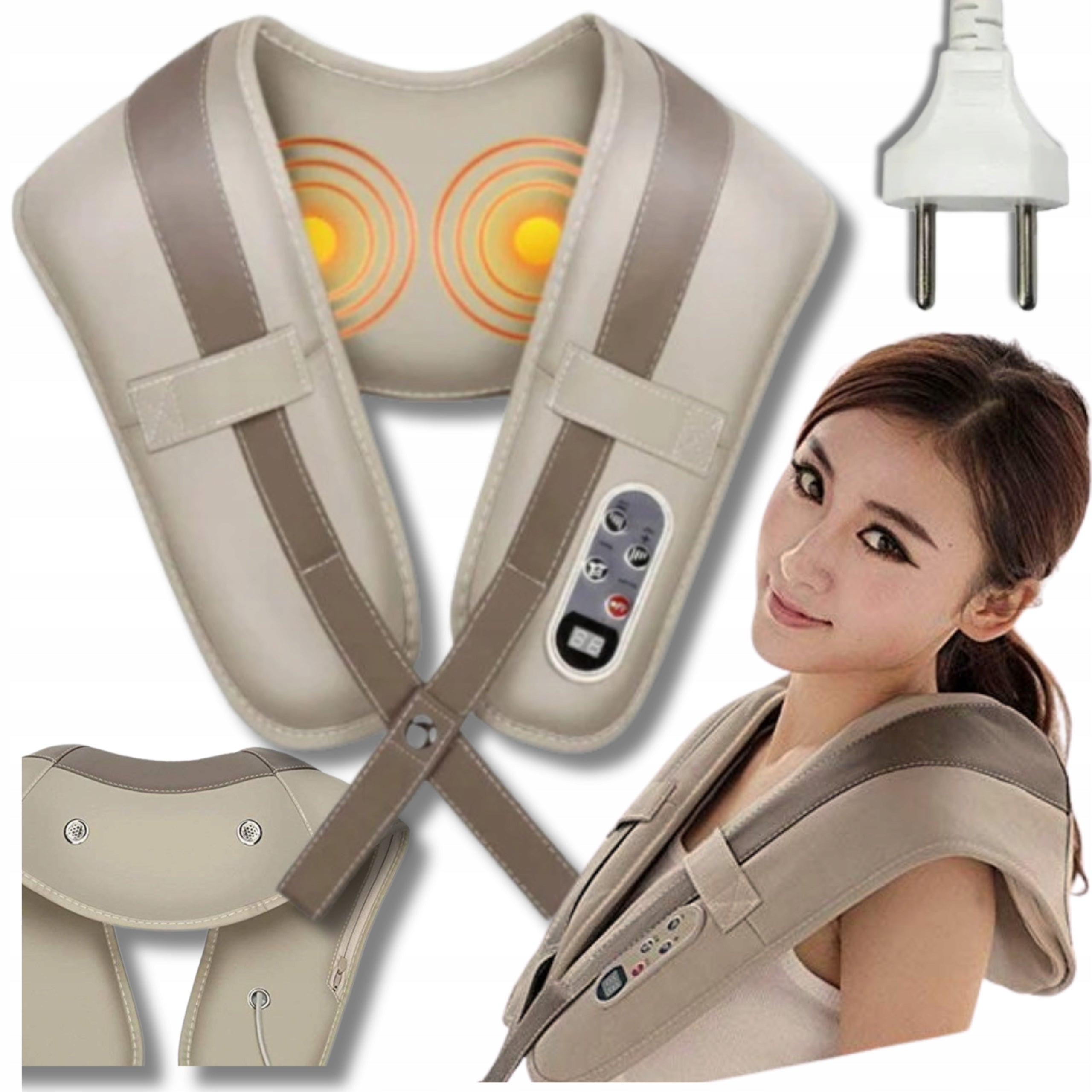 BACK NECK MASSAGER BODY FOOT WIRELESS HEATED 100 MODES