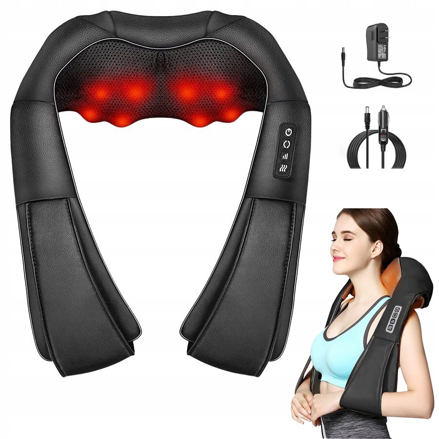 BACK NECK MASSAGER HEATED MASSAGE BELT SHIATSU PRO +