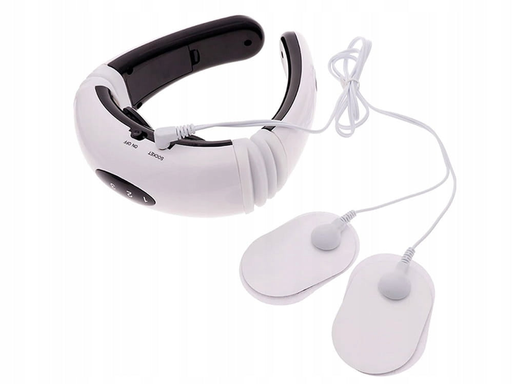 BACK NECK MASSAGER PULSED ELECTROSTIMULATOR TENS EMS 2in1