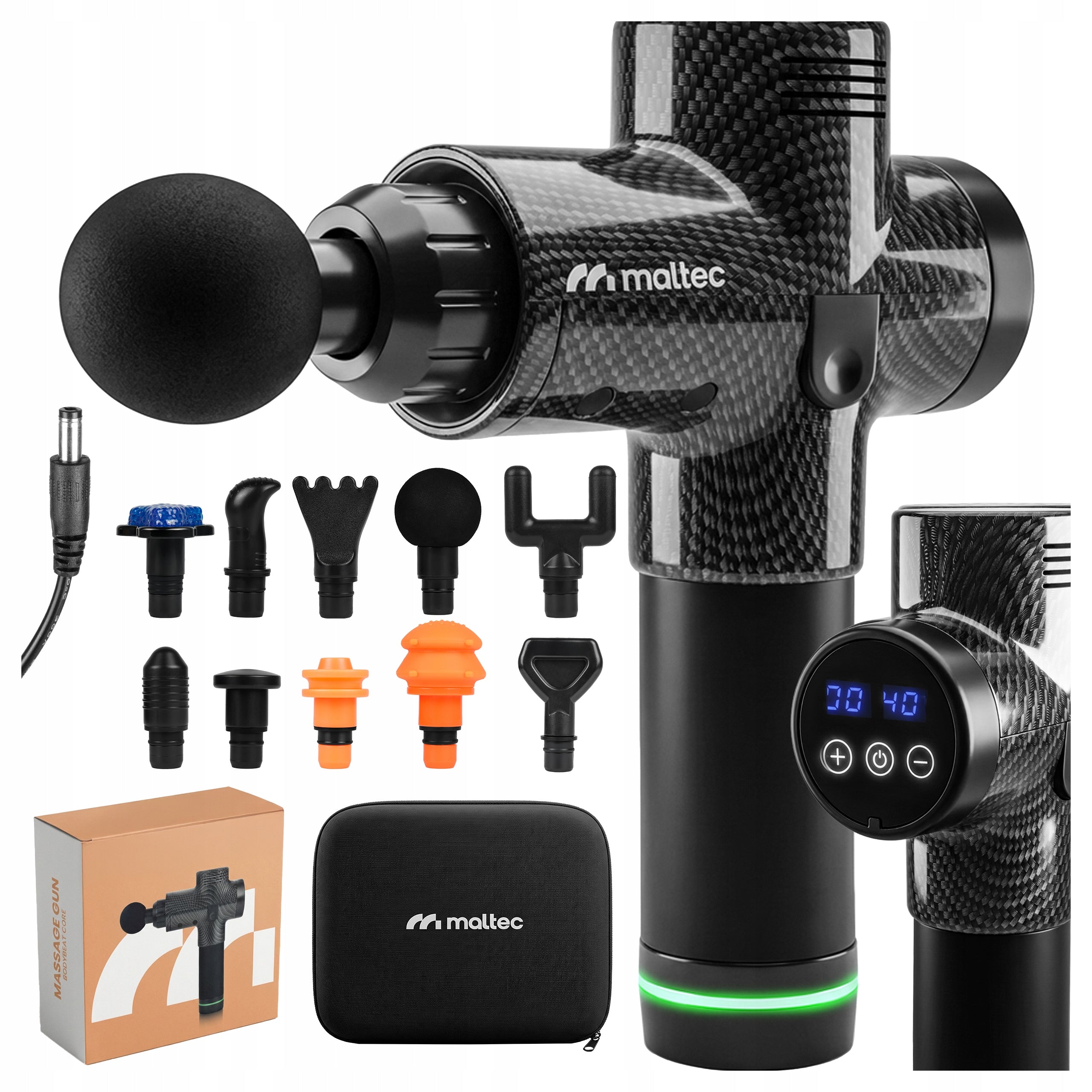 BACK OF THE FEET BODY MASSAGE GUN CASE 10 TIPS
