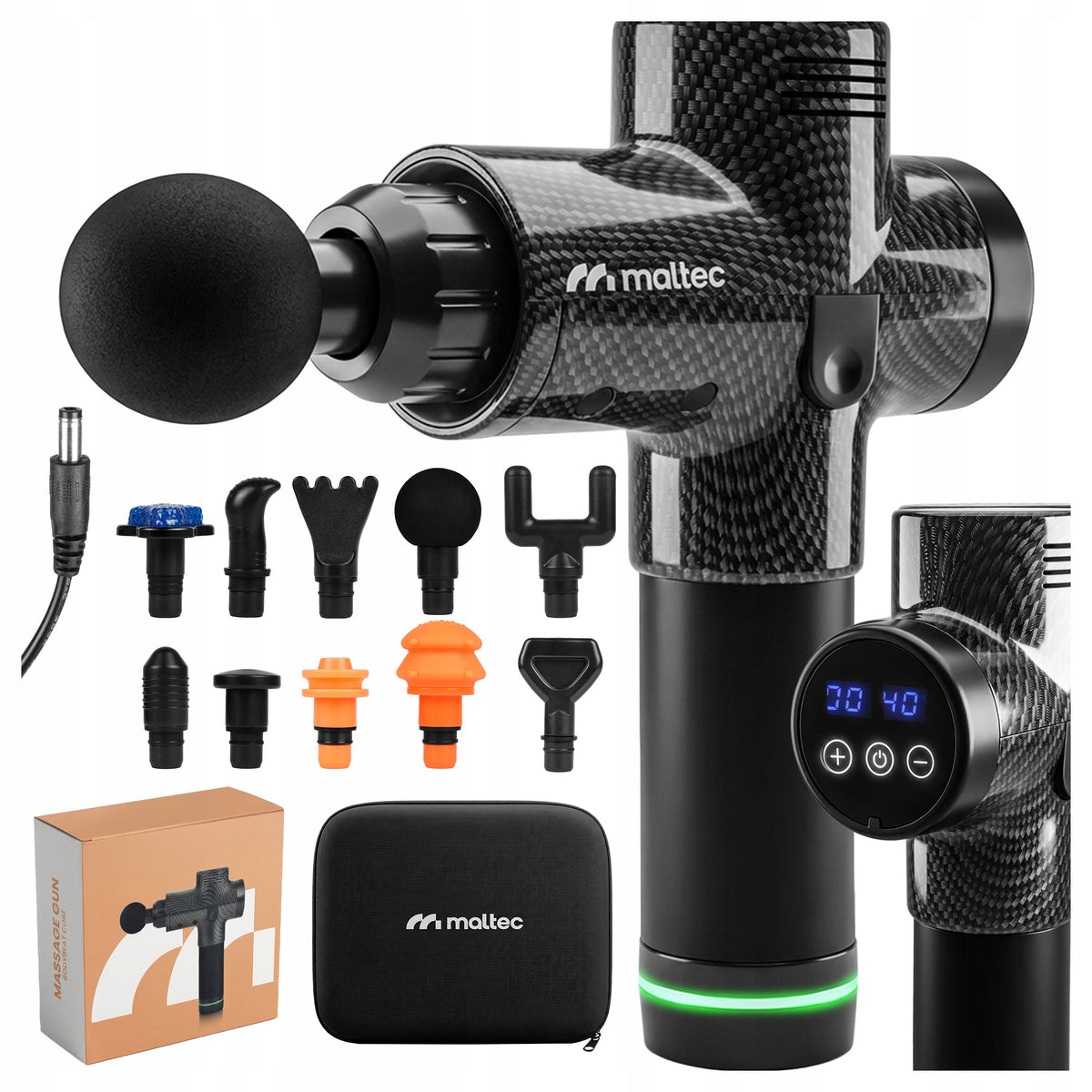 BACK OF THE FEET BODY MASSAGE GUN CASE 10 TIPS