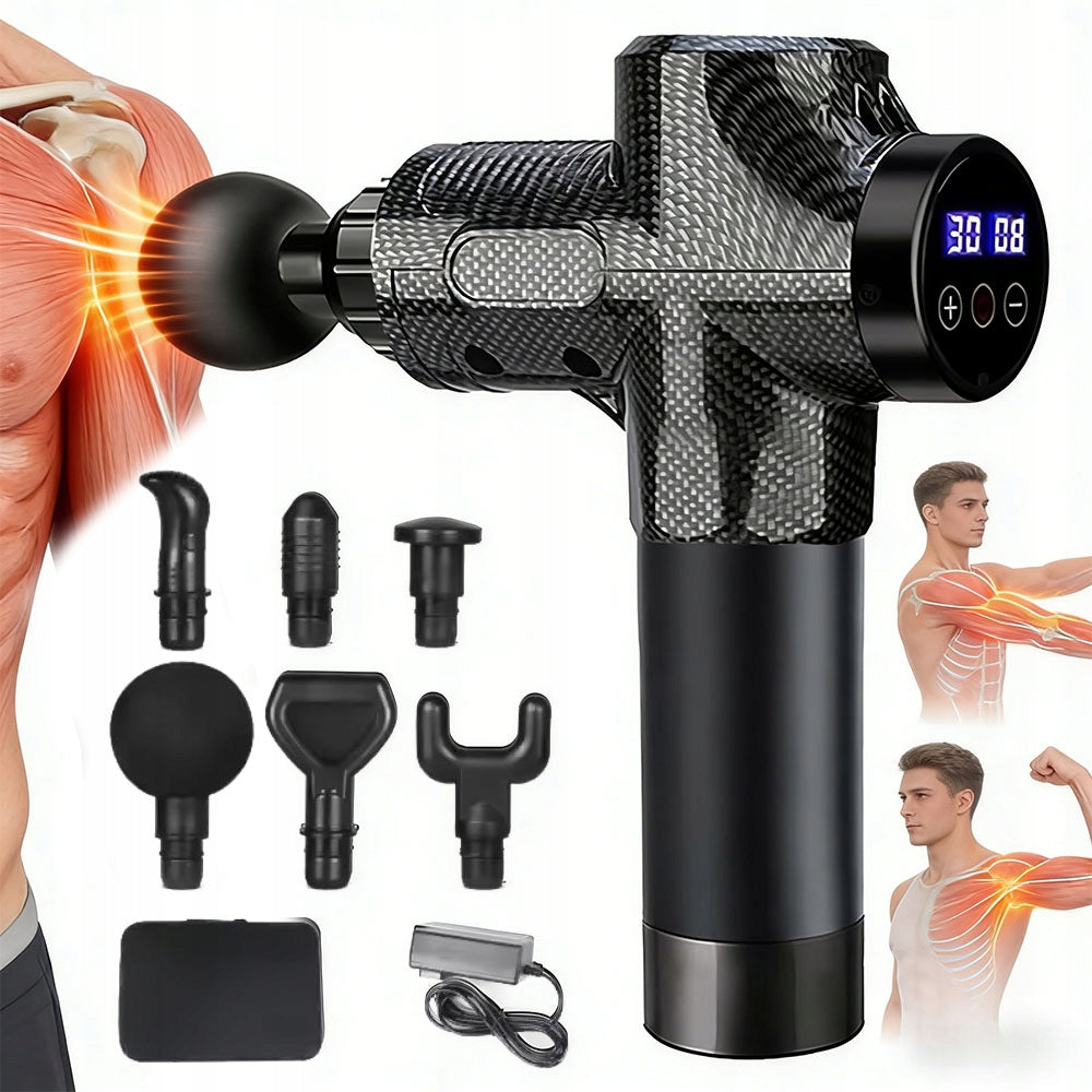 BACK OF THE FEET BODY MASSAGE GUN CASE 6 TIPS