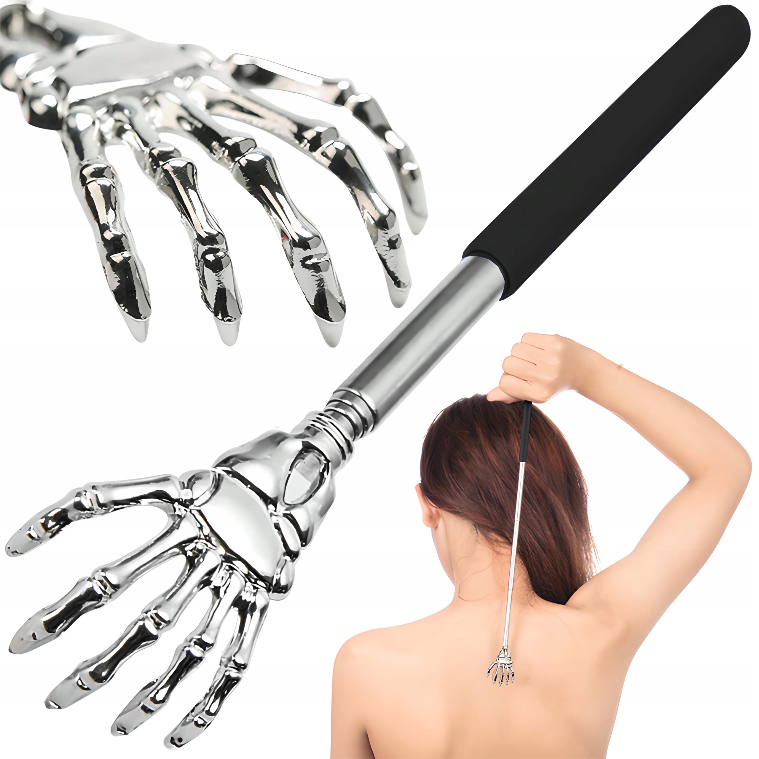 BACK SCRATCHER TELESCOPIC FOLDING BODY HEAD MASSAGER GADGET