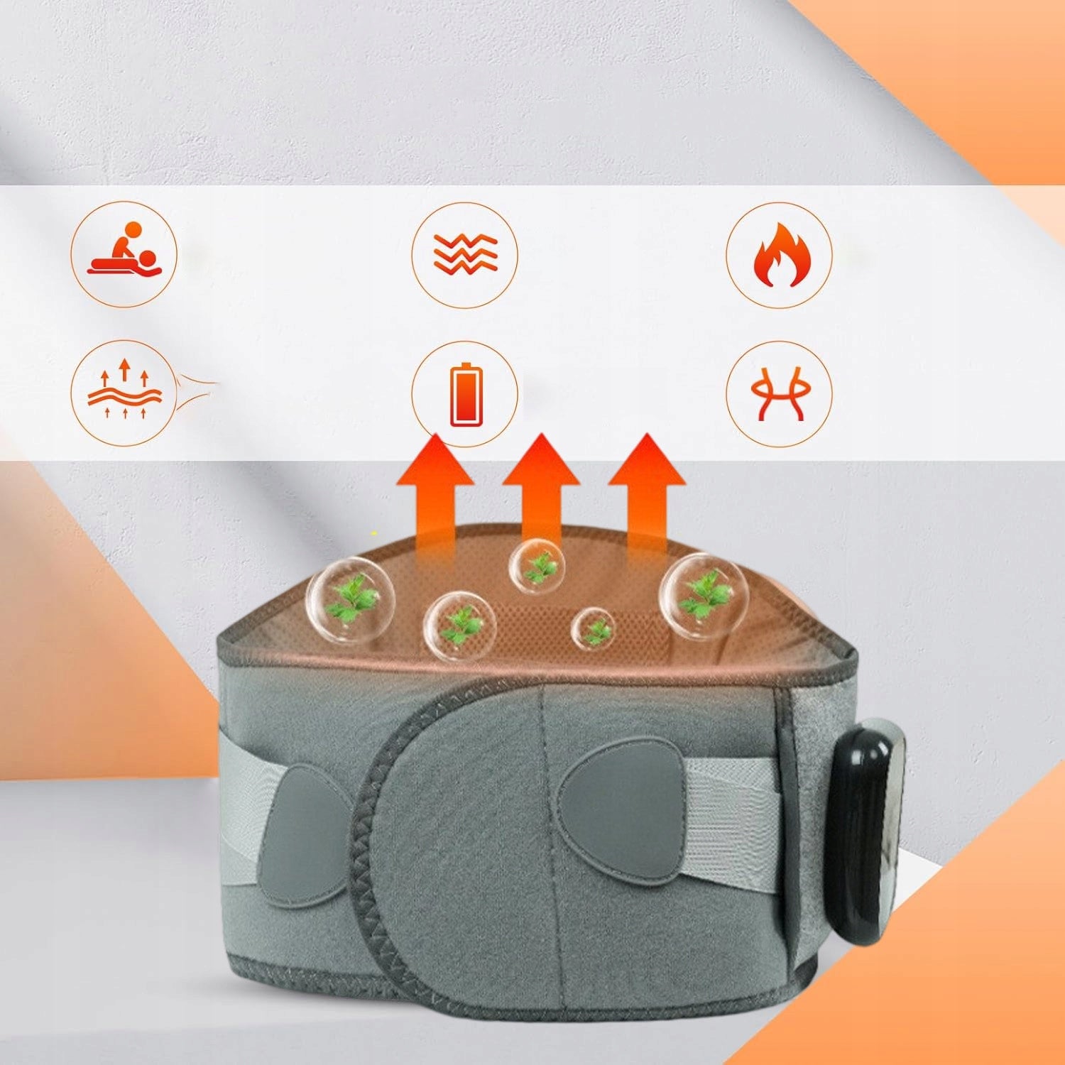BACK STRAP WITH VIBRATION AND HEATING FUNCTION BACK STABILIZER Medical device no