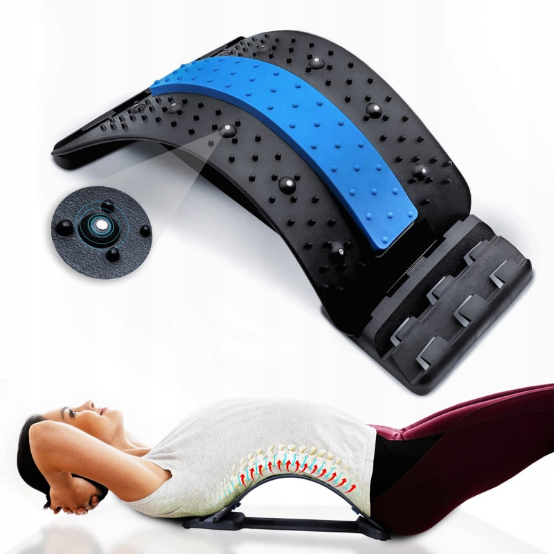 BACK STRETCHING DEVICE MASSAGER WITH MAGNETS BACK STRETCHER BOX