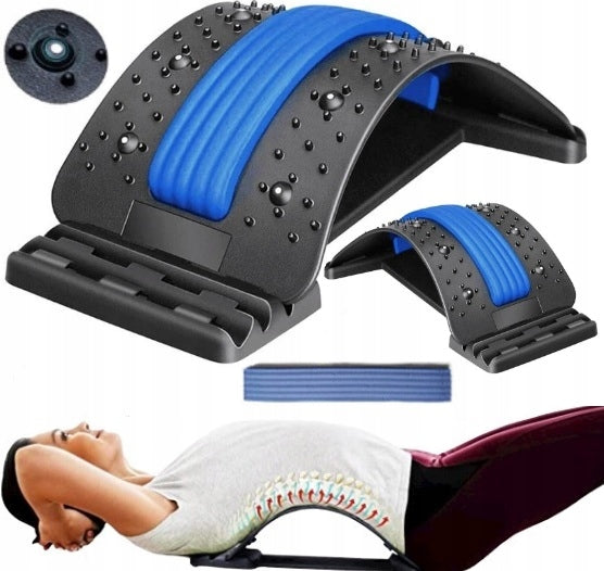 BACK STRETCHING DEVICE MASSAGER WITH MAGNETS PROJECTIONS RELAXATION