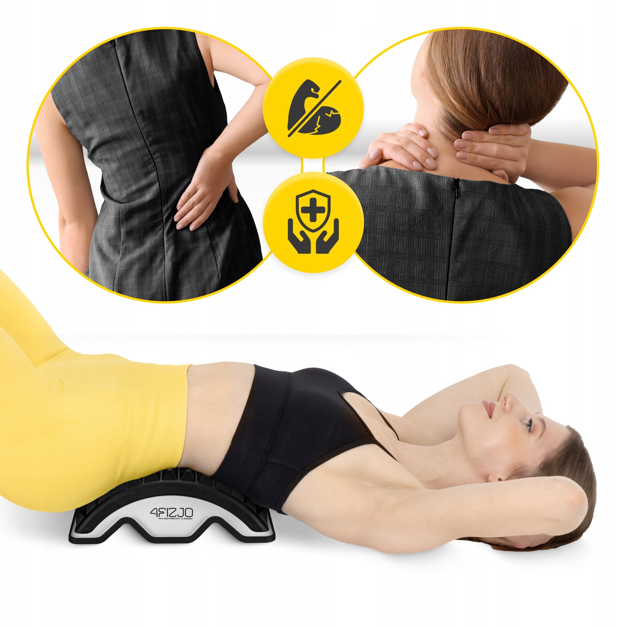 BACK STRETCHING DEVICE SPINE MASSAGER STRETCHER MAT RELAXATION EAN (GTIN) 5905973407236