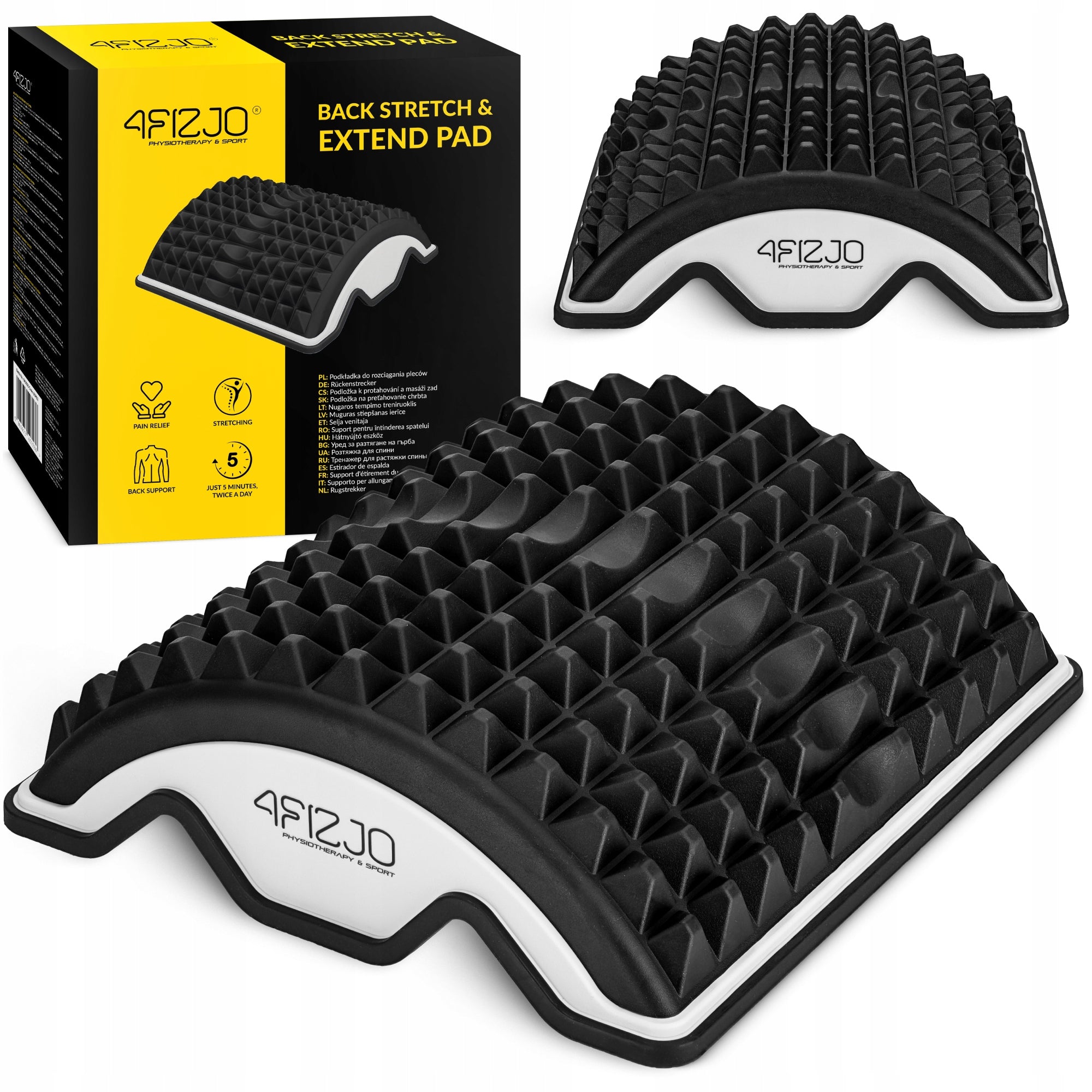 BACK STRETCHING DEVICE SPINE MASSAGER STRETCHER MAT RELAXATION