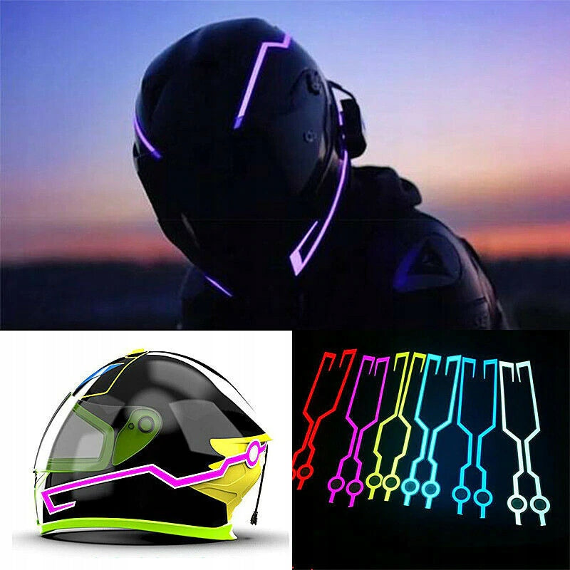 BACKLIGHT LIGHTING STRIPS LED HELMET FOR HELMET 3M MOTORCYCLE TUNING COLORS
