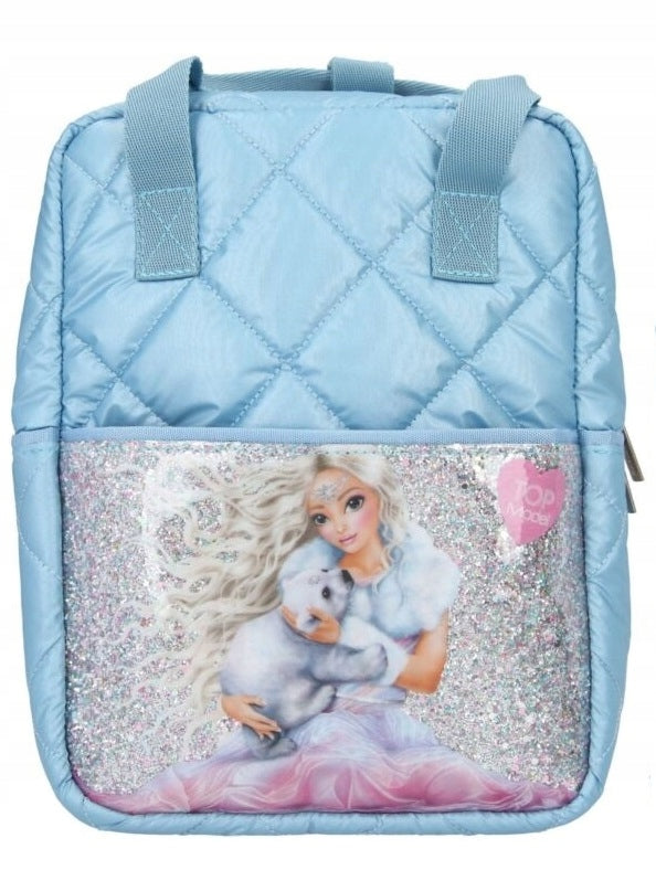 BACKPACK 2in1 BAG FOR GIRLS GLITTER ICEWORLD TOP MODEL Packaging status original