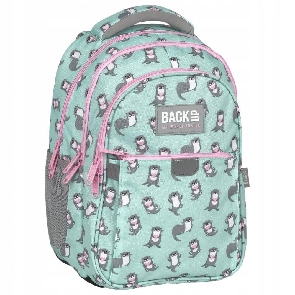 BACKPACK 3-CHAMBER BACKUP IN LOVE OTTERS PLB6P12